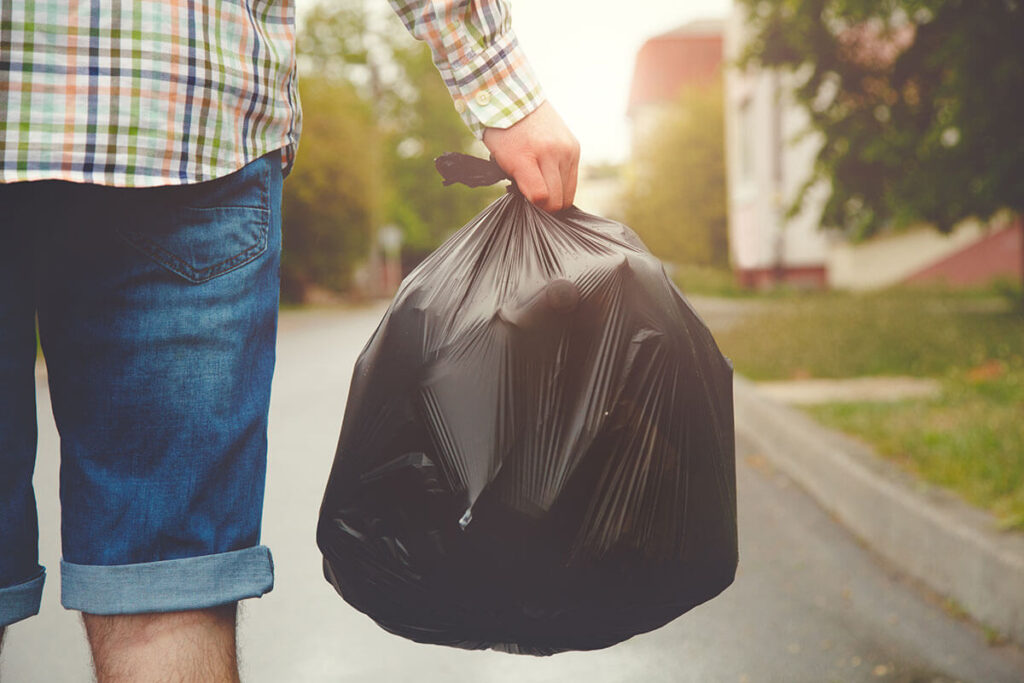 Trash Bags made from plastic